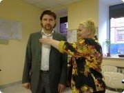 На приёме