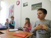 На занятиях