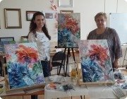 Мастер класс "Парящие цветы". Масло