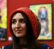Катерина во&nbsp;время выставки