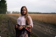 В поле