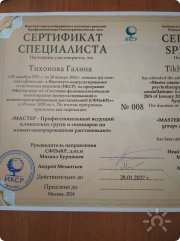Сертификат-Профессиональный ведущий семинаров