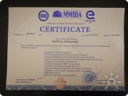 Сертификат о&nbsp;прохождении "Тренинга тренеров по&nbsp;программе MMIBA"
