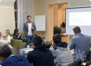 Кадр выступления в&nbsp;Союзе Православных Предпринимателей