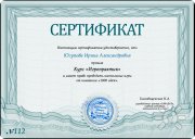 Сертификат игропрактика