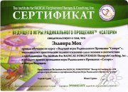 Сертификат Мастера игры "Сатори"