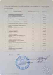 Вкладыш к&nbsp;диплому