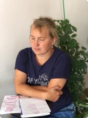 В работе