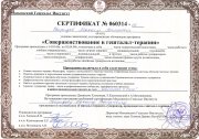 Сертификат МГИ 3 ступень