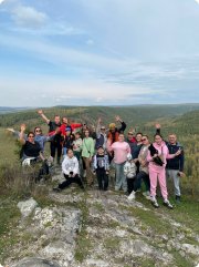 в горах