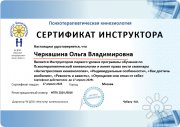 Сертификат инструктора по&nbsp;Психотерапевтической кинезиологии