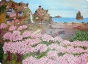 Цветущий персиковый сад