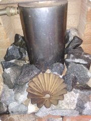 Закрытая каменка в&nbsp;русской классической парной бане