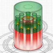 3D-модель цилиндра и&nbsp;внутренних процессов