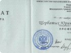 Аттестат профессора психологии